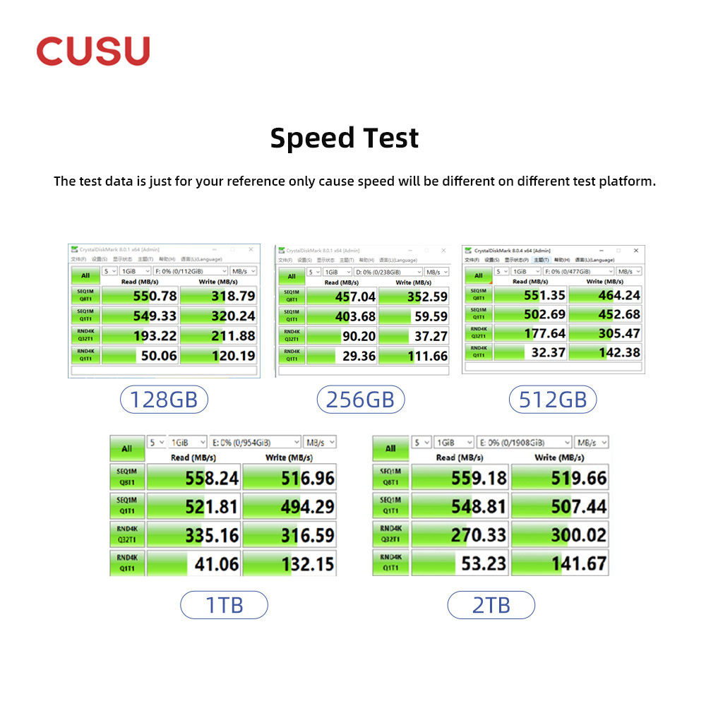 CUSU SSD 1TB 512GB 256GB 128GB - Ssd 500Gb 评论和价格