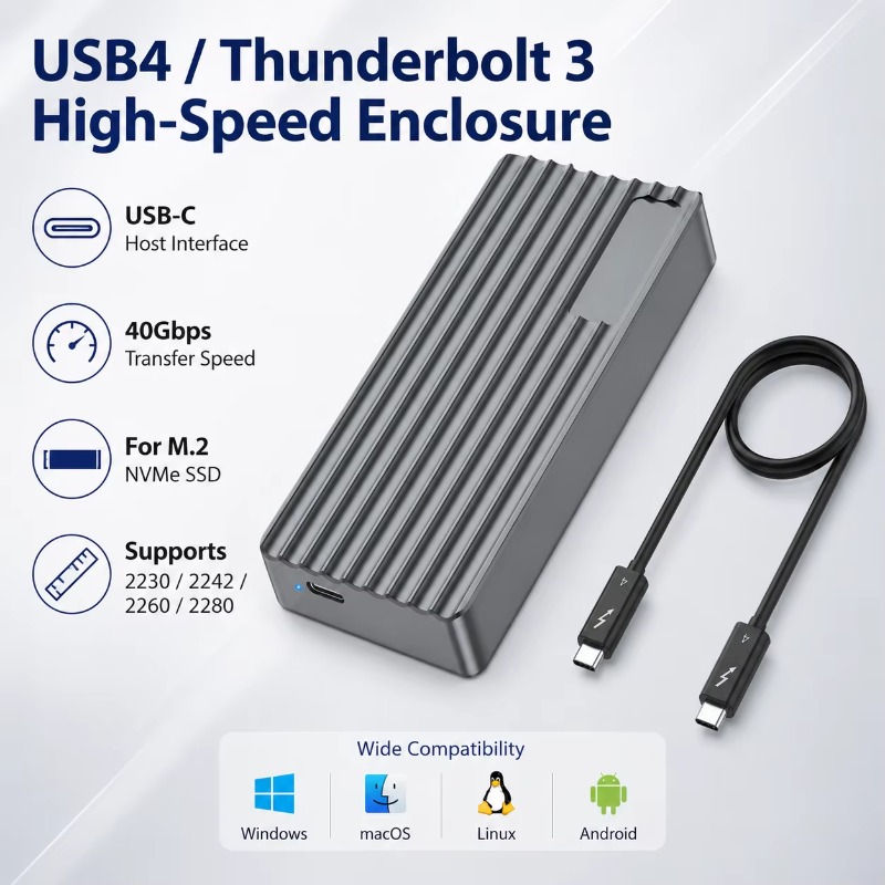 TBT3/USB4 M.2 NVMe SSD Enclosu - Nvme Ssd 评论和价格