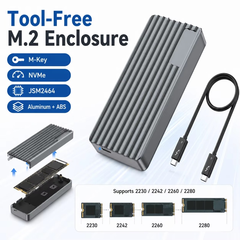 TBT3/USB4 M.2 NVMe SSD Enclosu - Nvme Ssd 评论和价格