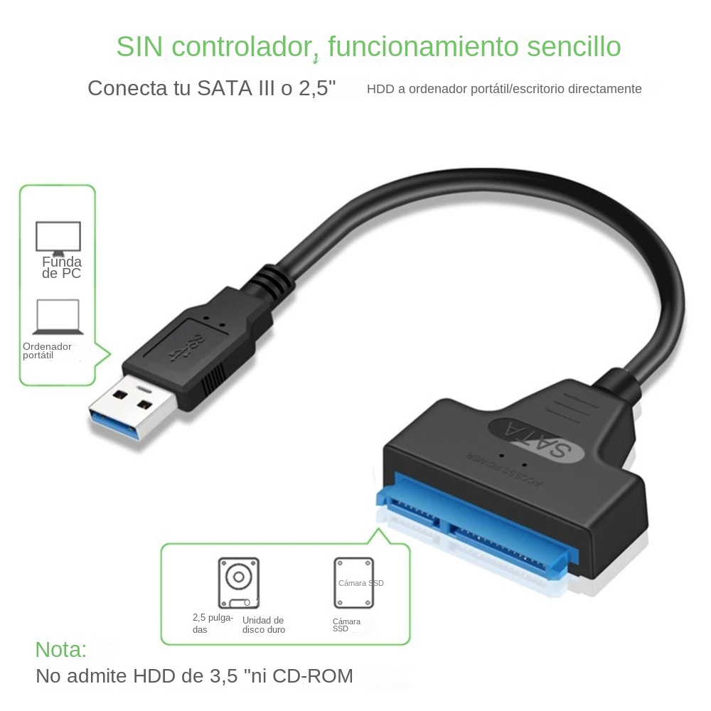 USB 3.0 SATA 3 Cable Sata To U - Ssd Hard Drive 评论和价格
