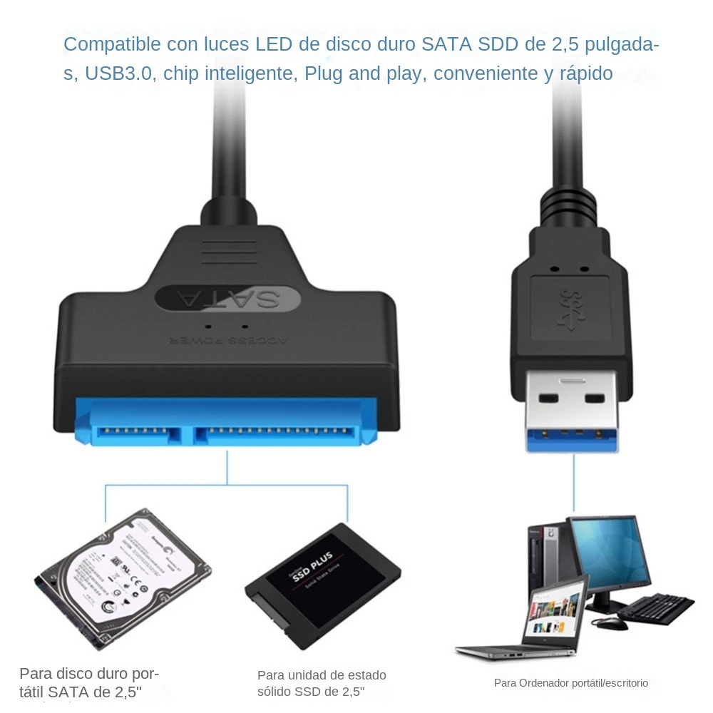 USB 3.0 SATA 3 Cable Sata To U - Ssd Hard Drive 评论和价格